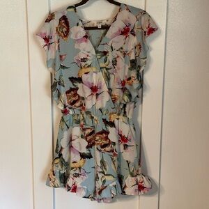 Umgee Brand Romper | Floral | Size Small
